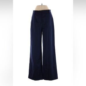 Argent Wide Leg Navy Wool Soho Trouser